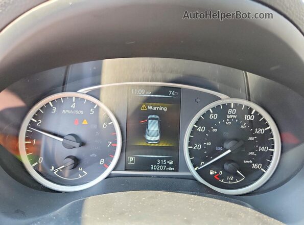 3N1AB7AP8HY325924 2017 NISSAN SENTRA Black Instrument cluster view