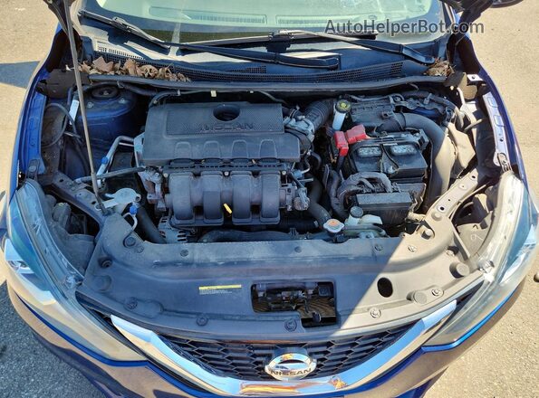 3N1AB7AP8HY330296 2017 NISSAN SENTRA Синий Вид задней части салона