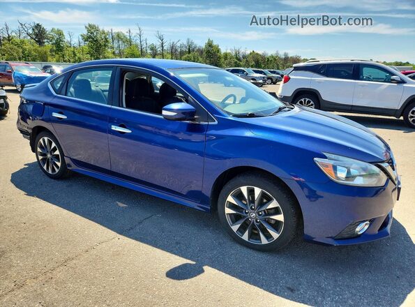 3N1AB7AP8HY330296 2017 NISSAN SENTRA Синий Передняя правая четверть