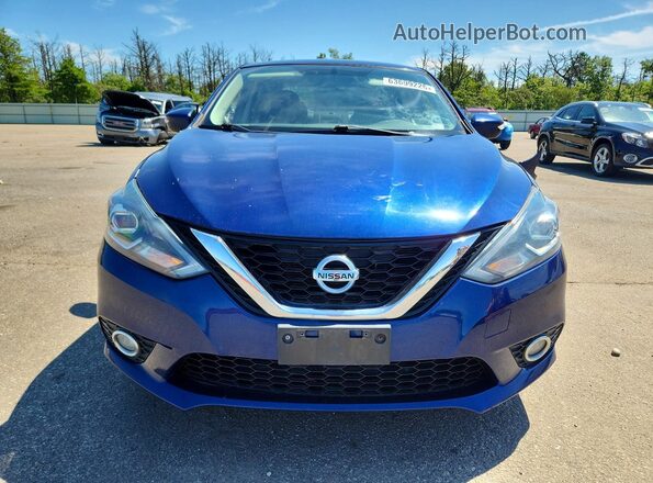 3N1AB7AP8HY330296 2017 NISSAN SENTRA Синий Вид спереди