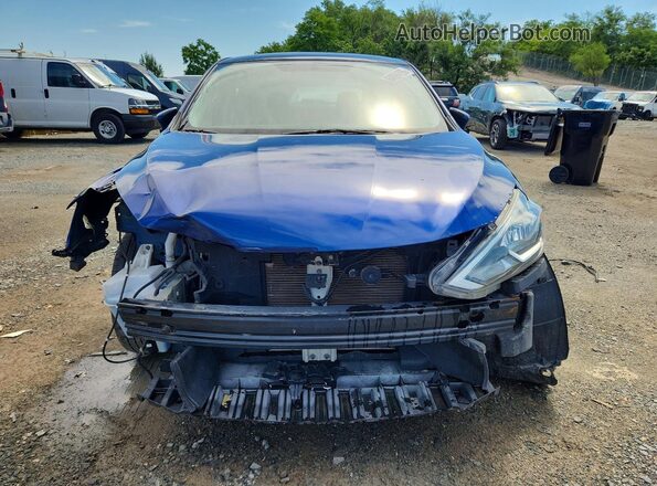 3N1AB7AP8HY334848 2017 NISSAN SENTRA Blue Front view