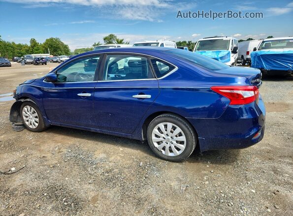 3N1AB7AP8HY334848 2017 NISSAN SENTRA Blue Rear left
