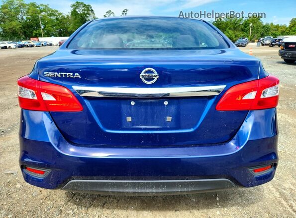 3N1AB7AP8HY334848 2017 NISSAN SENTRA Blue Rear view