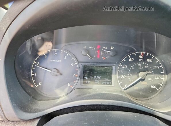 3N1AB7AP8HY334848 2017 NISSAN SENTRA Blue Instrument cluster view