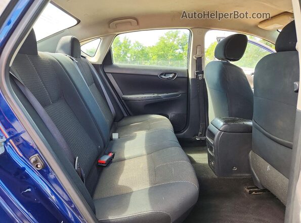 3N1AB7AP8HY334848 2017 NISSAN SENTRA Blue Rear seats view