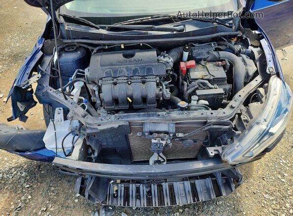 3N1AB7AP8HY334848 2017 NISSAN SENTRA Blue Rear interior view