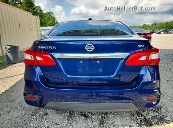 3N1AB7AP8HY344912 2017 NISSAN SENTRA Blue Հետևի տեսք