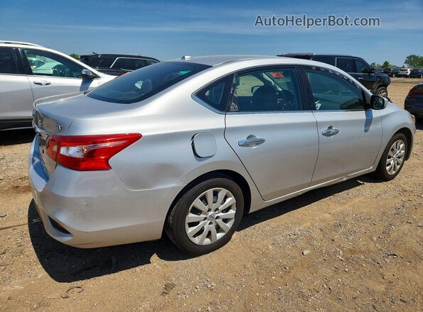 3N1AB7AP8HY352413 2017 NISSAN SENTRA Silver Задня права чверть