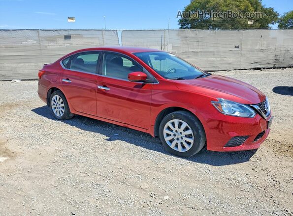 3N1AB7AP8HY356204 2017 NISSAN SENTRA Red Delantero derecho