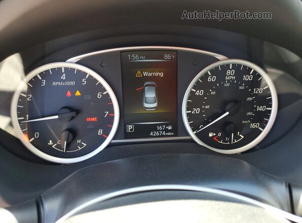 3N1AB7AP8HY356204 2017 NISSAN SENTRA Red Vista del cuadro de instrumentos