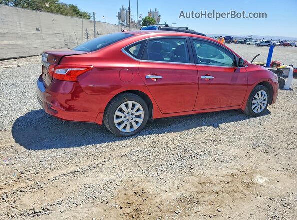 3N1AB7AP8HY356204 2017 NISSAN SENTRA Red Trasero derecho