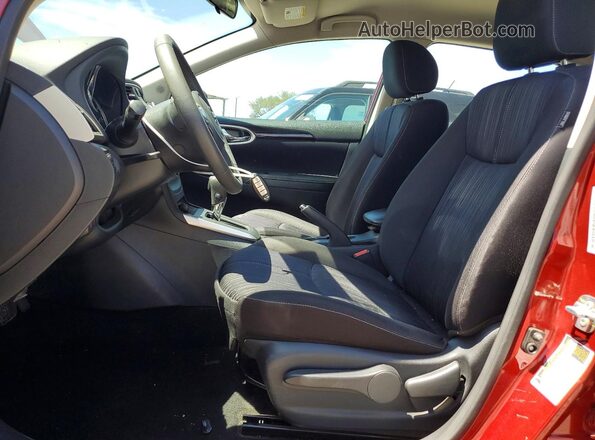 3N1AB7AP8HY356204 2017 NISSAN SENTRA Red Vista interior delantera