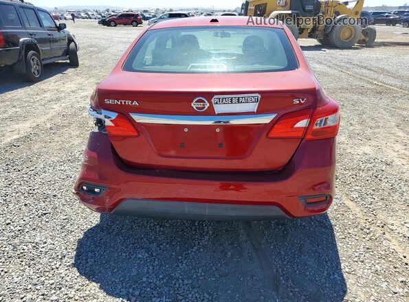 3N1AB7AP8HY356204 2017 NISSAN SENTRA Red Vista trasera