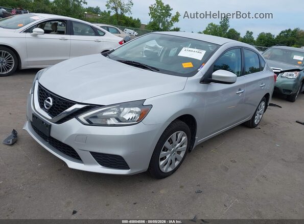 3N1AB7AP8HY370099 2017 NISSAN SENTRA Silver Przód lewy