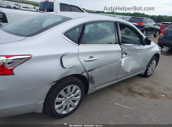 3N1AB7AP8HY370099 2017 NISSAN SENTRA Silver Widok z przodu