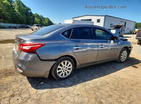 3N1AB7AP8HY372323 2017 NISSAN SENTRA Серый Задняя правая четверть