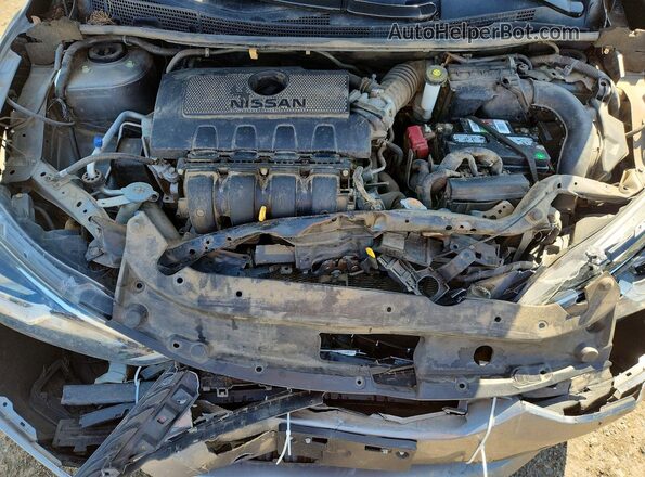 3N1AB7AP8HY372323 2017 NISSAN SENTRA Серый Вид задней части салона