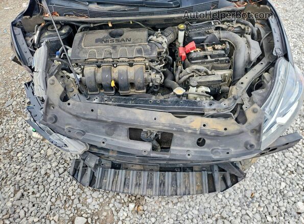 3N1AB7AP8HY376260 2017 NISSAN SENTRA Black Вид задньої частини салону