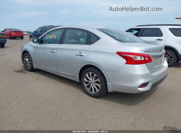 3N1AB7AP8HY379319 2017 NISSAN SENTRA Silver Trasero izquierdo