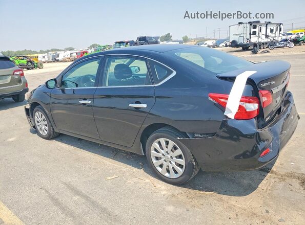 3N1AB7AP8HY391499 2017 NISSAN SENTRA Черный Задняя левая четверть