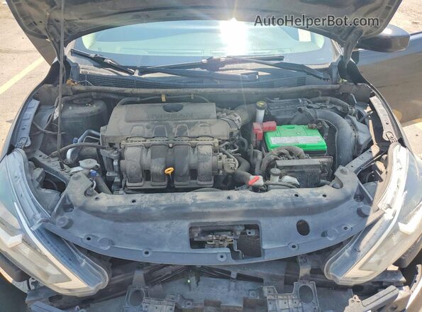 3N1AB7AP8HY391499 2017 NISSAN SENTRA Черный Вид задней части салона