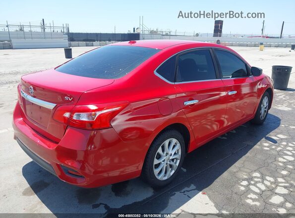 3N1AB7AP8JL617074 2018 NISSAN SENTRA Red Задня права чверть