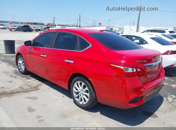 3N1AB7AP8JL617074 2018 NISSAN SENTRA Red Задня ліва чверть