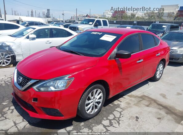 3N1AB7AP8JL617074 2018 NISSAN SENTRA Red Передня ліва чверть
