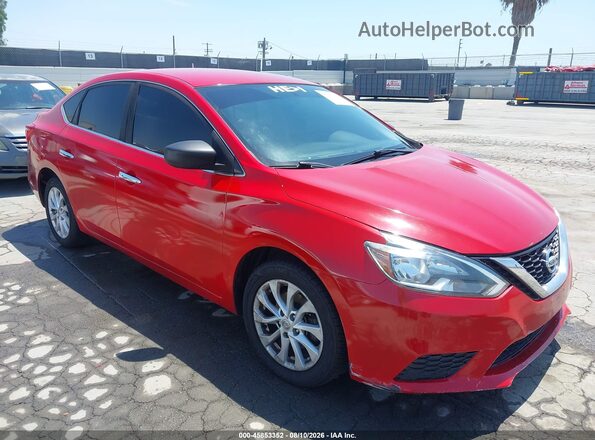 3N1AB7AP8JL617074 2018 NISSAN SENTRA Red Вид спереду
