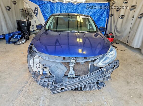 3N1AB7AP8JL635803 2018 NISSAN SENTRA Blue Դիմացի տեսք
