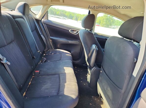 3N1AB7AP8JL655789 2018 NISSAN SENTRA Blue Rear seats view
