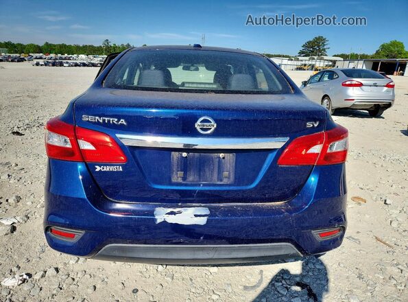 3N1AB7AP8JL655789 2018 NISSAN SENTRA Blue Rear view