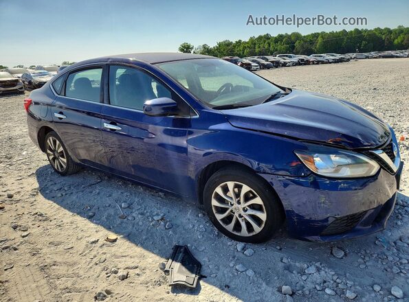 3N1AB7AP8JL655789 2018 NISSAN SENTRA Blue Front right