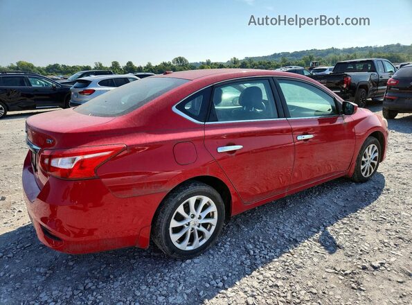 3N1AB7AP8JY206910 2018 NISSAN SENTRA Red უკანა ხედი