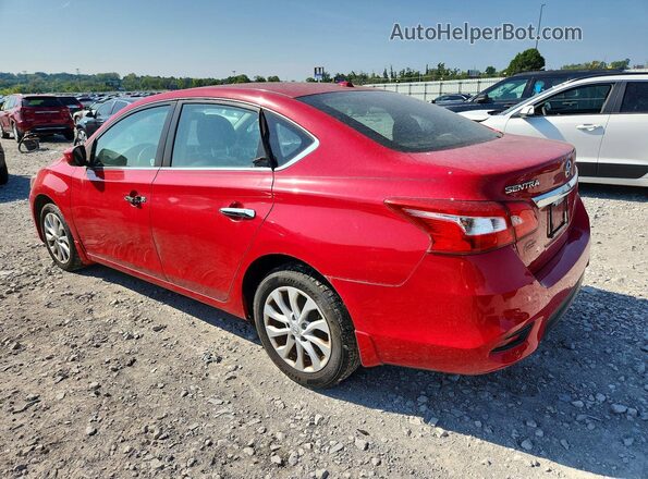 3N1AB7AP8JY206910 2018 NISSAN SENTRA Red წინა მარჯვენა