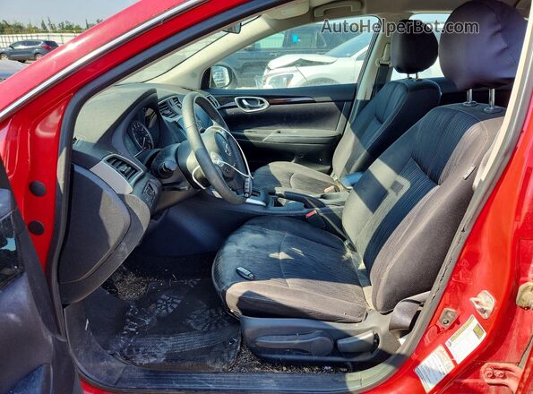 3N1AB7AP8JY206910 2018 NISSAN SENTRA Red VIN კოდის სტიკერის ხედი