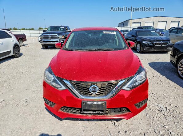 3N1AB7AP8JY206910 2018 NISSAN SENTRA Red უკანა სავარძლების ხედი