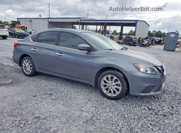 3N1AB7AP8JY207829 2018 NISSAN SENTRA Gray Przód prawy