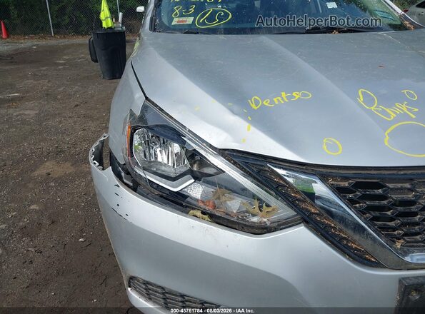 3N1AB7AP8JY268338 2018 NISSAN SENTRA Silver Front view
