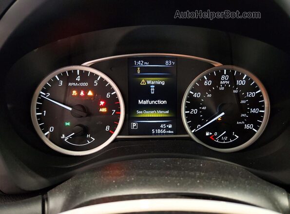 3N1AB7AP8JY311592 2018 NISSAN SENTRA Black Вид щитка приладів