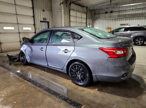 3N1AB7AP8JY321622 2018 NISSAN SENTRA Gray Trasero izquierdo