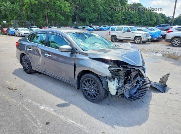 3N1AB7AP8JY321622 2018 NISSAN SENTRA Gray Delantero derecho