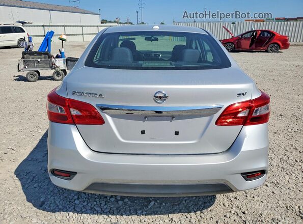3N1AB7AP8KL610482 2019 NISSAN SENTRA Серебряный Вид сзади
