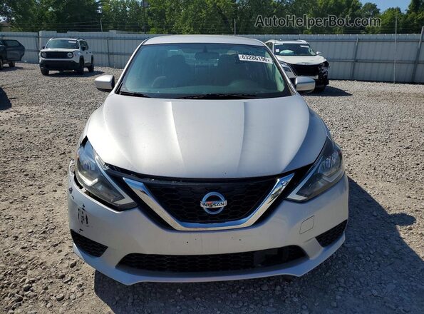 3N1AB7AP8KL610482 2019 NISSAN SENTRA Серебряный Вид спереди