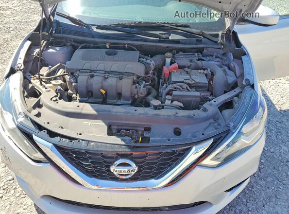 3N1AB7AP8KL610482 2019 NISSAN SENTRA Серебряный Вид задней части салона