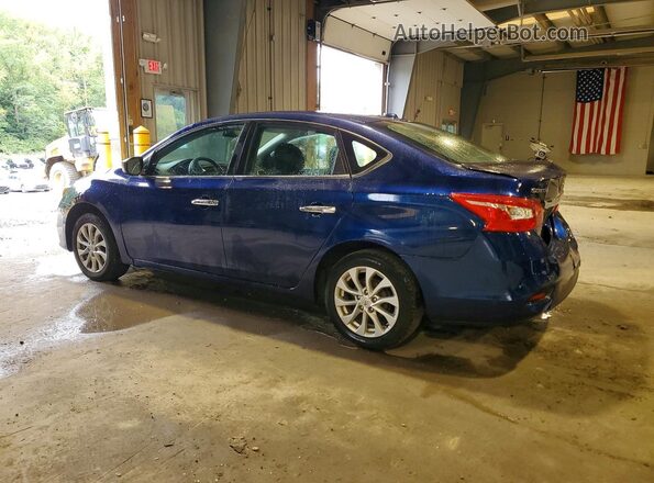 3N1AB7AP8KL610756 2019 NISSAN SENTRA Blue უკანა მარცხენა