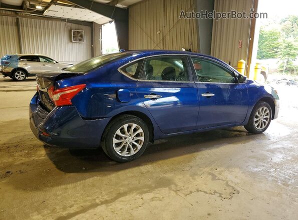 3N1AB7AP8KL610756 2019 NISSAN SENTRA Blue უკანა მარჯვენა
