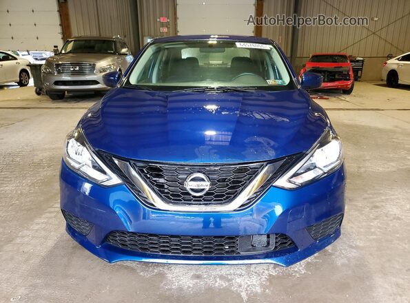 3N1AB7AP8KL610756 2019 NISSAN SENTRA Blue წინა ხედი