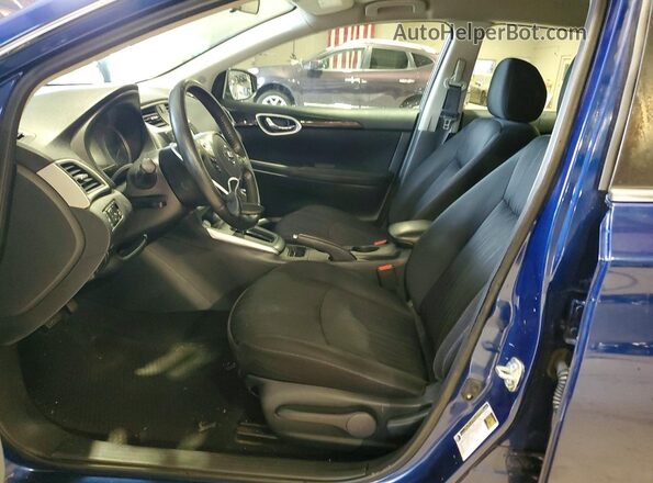 3N1AB7AP8KL610756 2019 NISSAN SENTRA Blue Սալոնի դիմացի տեսք