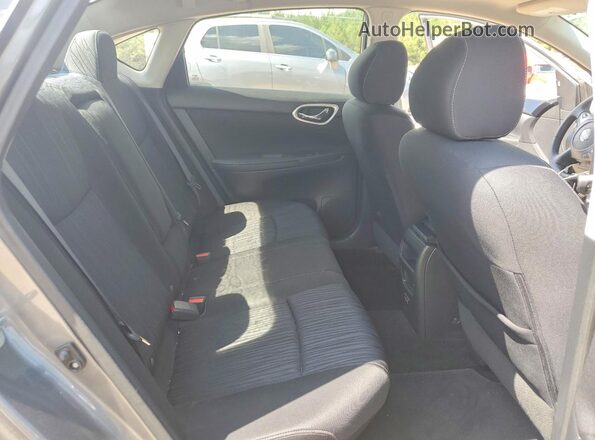 3N1AB7AP8KY219853 2019 NISSAN SENTRA Gray უკანა სავარძლების ხედი